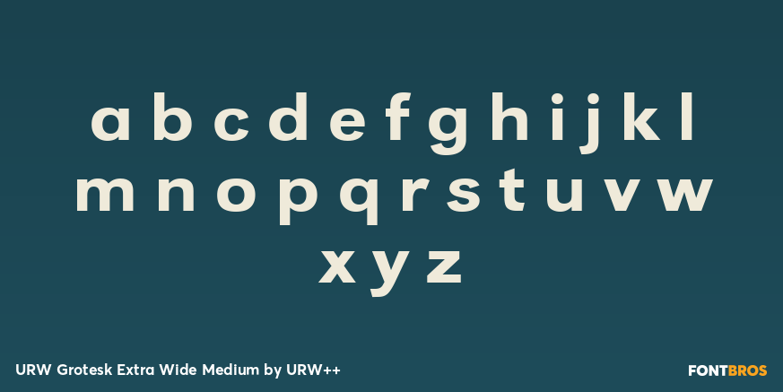URW Grotesk Extra Wide Medium Font Poster #1