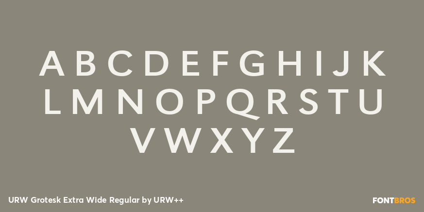 URW Grotesk Extra Wide Regular Font Poster #1