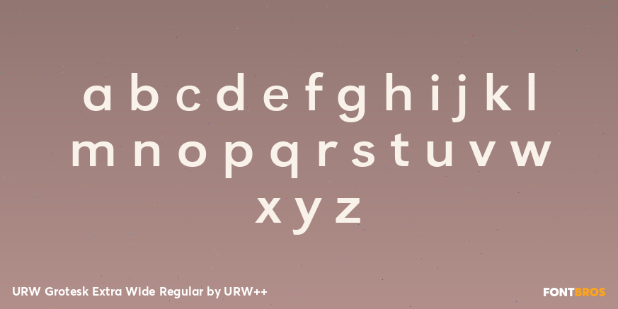 URW Grotesk Extra Wide Regular Font Poster #1