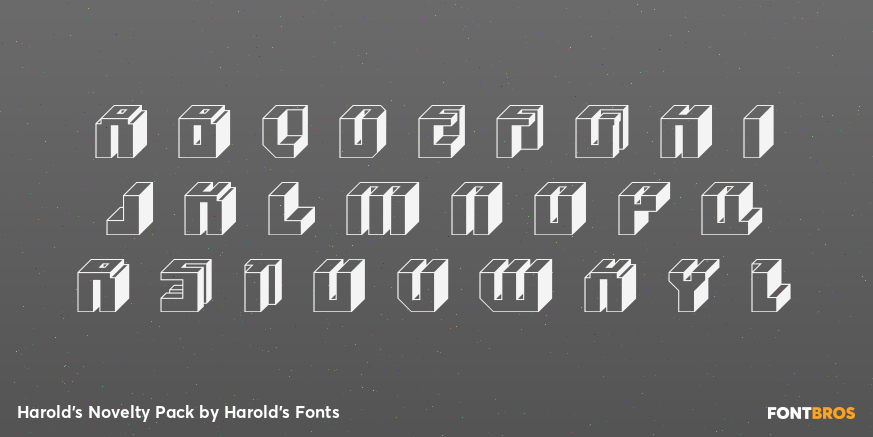 Harold's Novelty Pack Font Poster #3