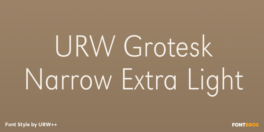 URW Grotesk Narrow Extra Light Font Poster #1