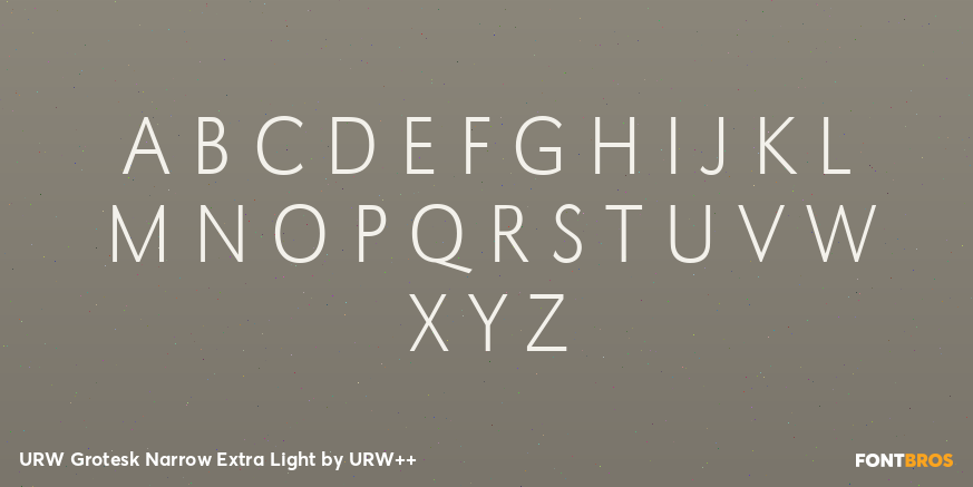 URW Grotesk Narrow Extra Light Font Poster #1