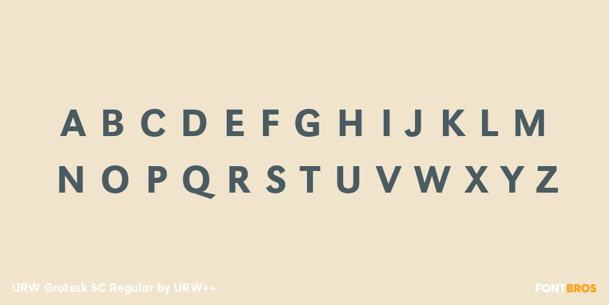 URW Grotesk SC Regular Font Poster #3