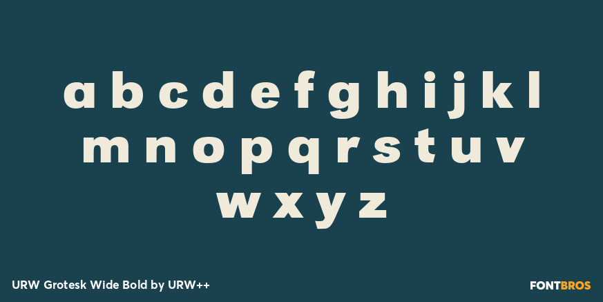 URW Grotesk Wide Bold Font Poster #3