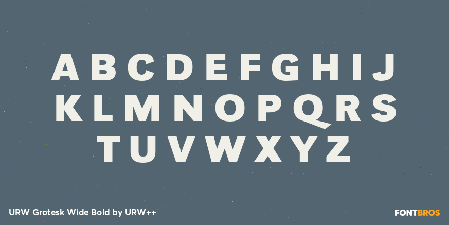 URW Grotesk Wide Bold Font Poster #1