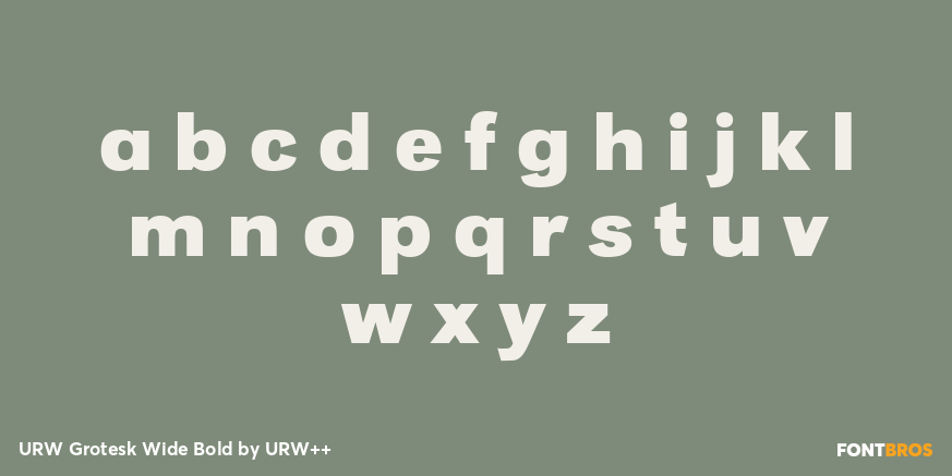URW Grotesk Wide Bold Font Poster #1