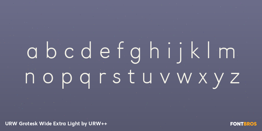 URW Grotesk Wide Extra Light Font Poster #3