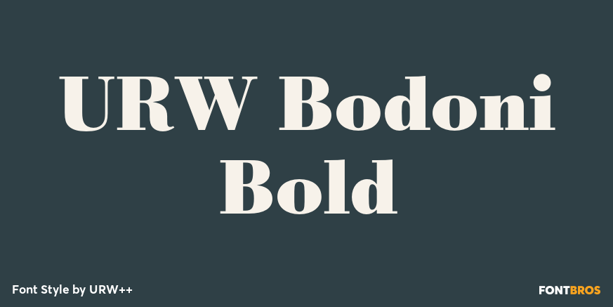 URW Bodoni Bold Font Poster #1