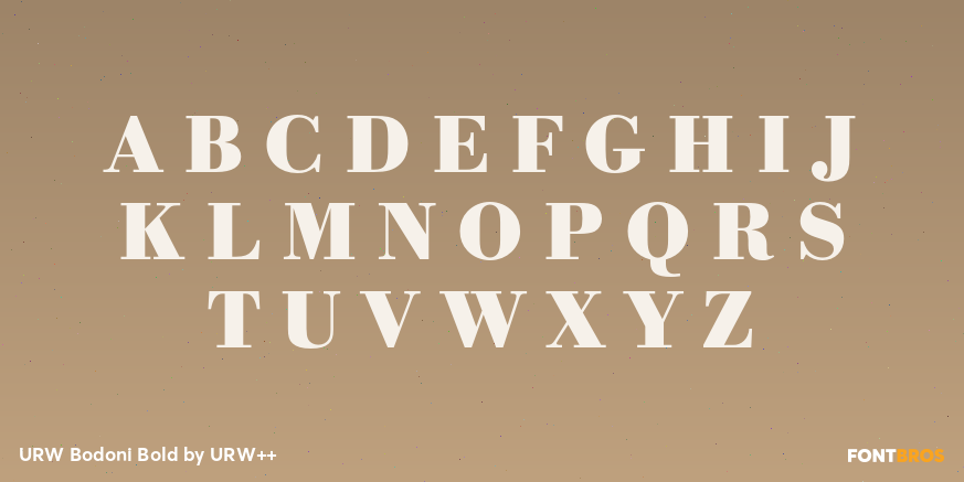 URW Bodoni Bold Font Poster #2