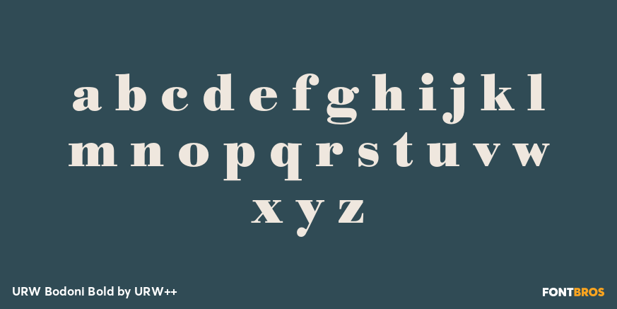 URW Bodoni Bold Font Poster #3