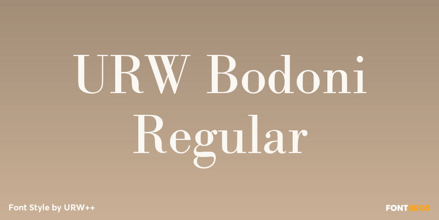 URW Bodoni Regular Poster