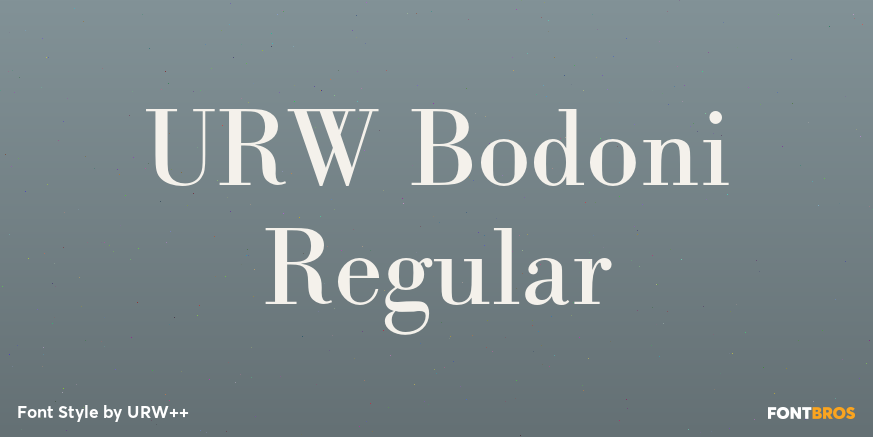 URW Bodoni Regular Poster