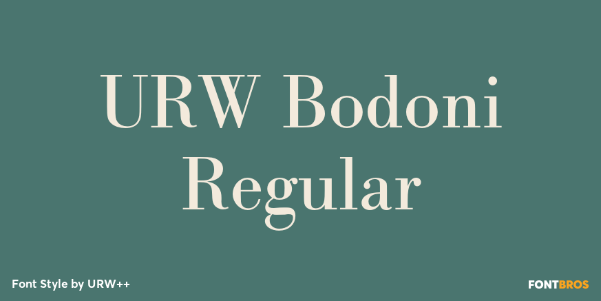 URW Bodoni Regular Poster