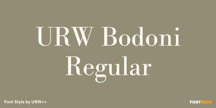 URW Bodoni Regular Poster