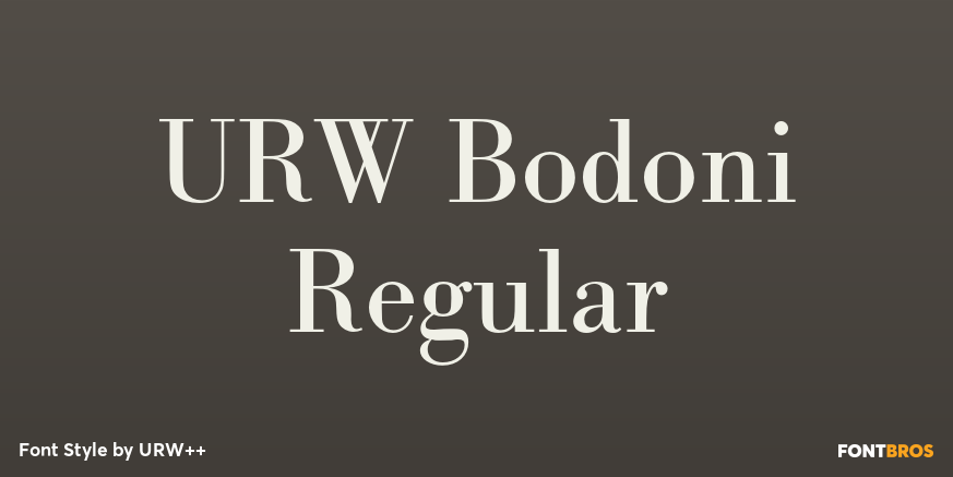 URW Bodoni Regular Poster