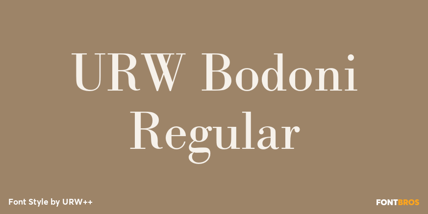URW Bodoni Regular Poster