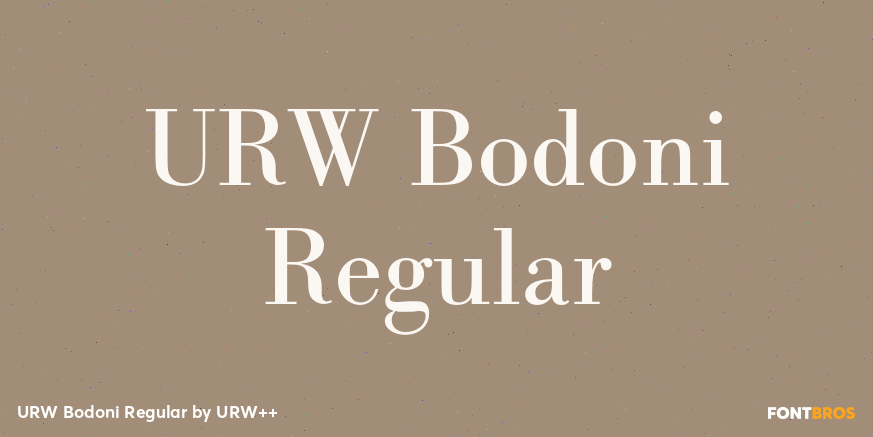 URW Bodoni Regular Poster