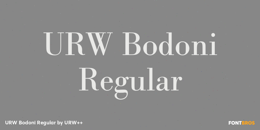 URW Bodoni Regular Poster