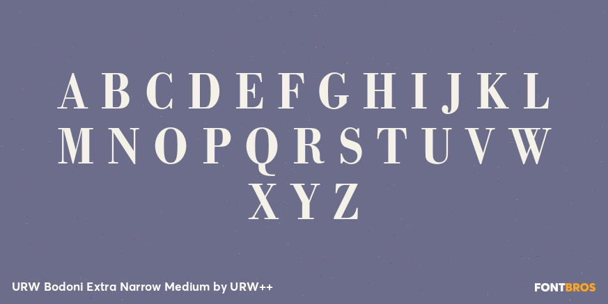 URW Bodoni Extra Narrow Medium Font Poster #2