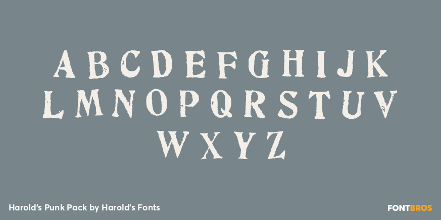 Harold's Punk Pack Font Poster #3