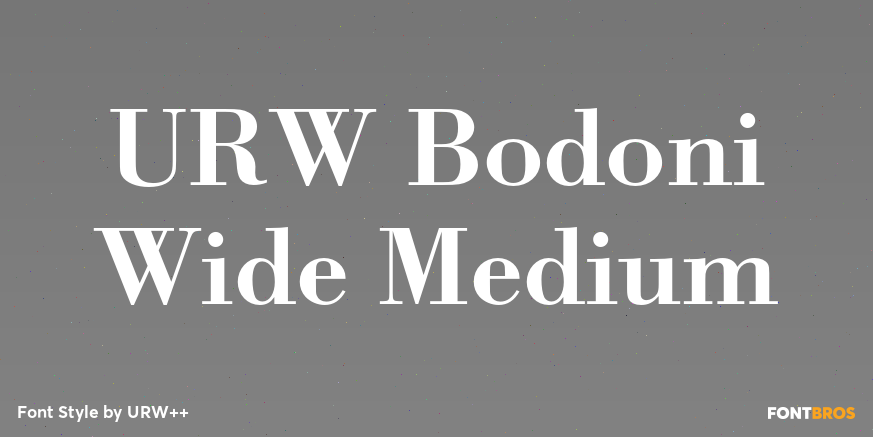 URW Bodoni Wide Medium Font Poster #1