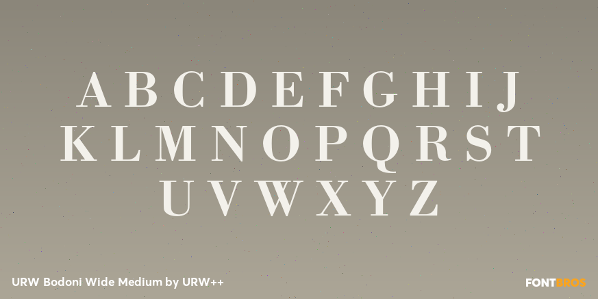 URW Bodoni Wide Medium Font Poster #1
