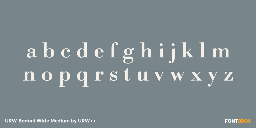 URW Bodoni Wide Medium Font Poster #1