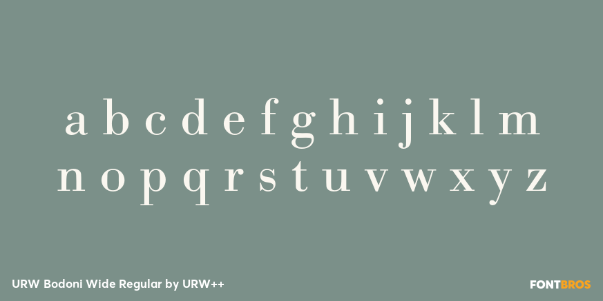 URW Bodoni Wide Regular Font Poster #3