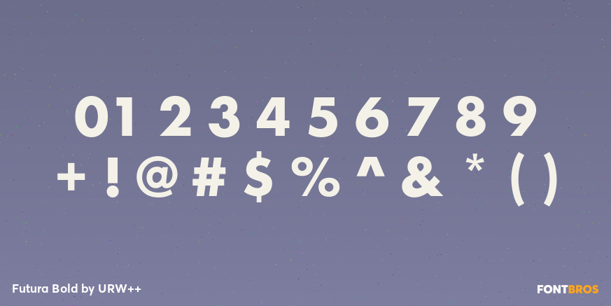 Futura Bold Font Poster #4