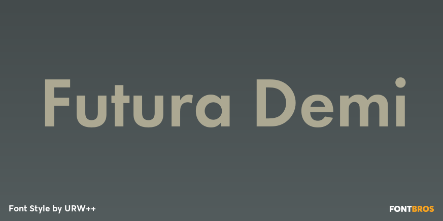 Futura Demi Font Poster #1