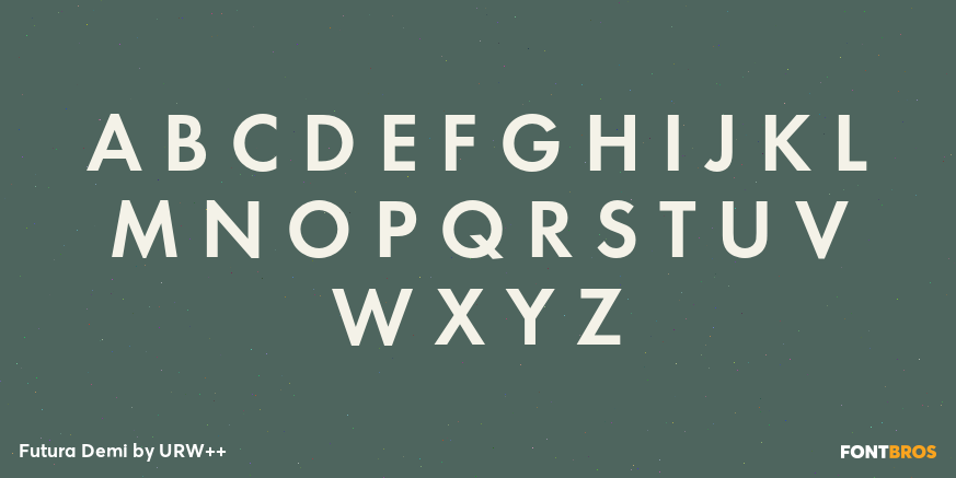 Futura Demi Font Poster #2