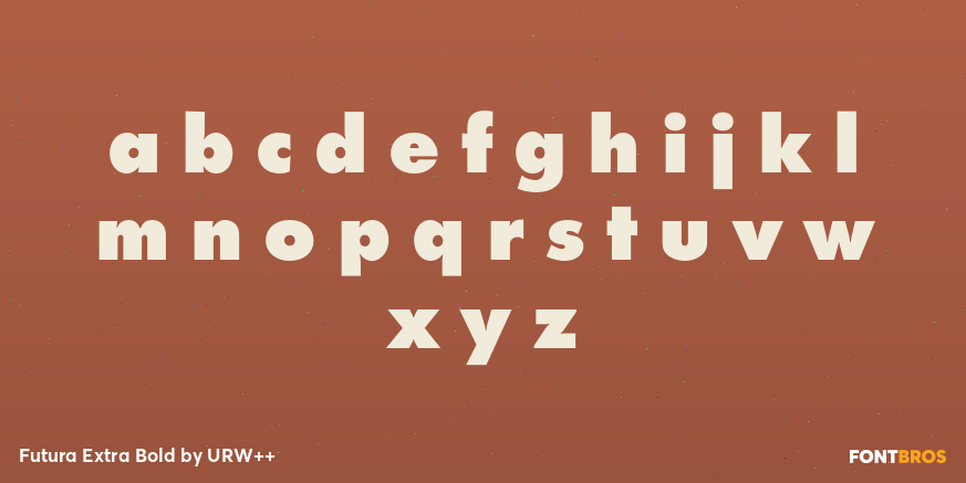 Futura Extra Bold Font Poster #3