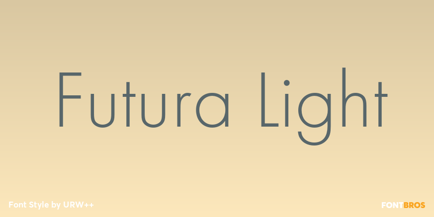 Futura Light Poster