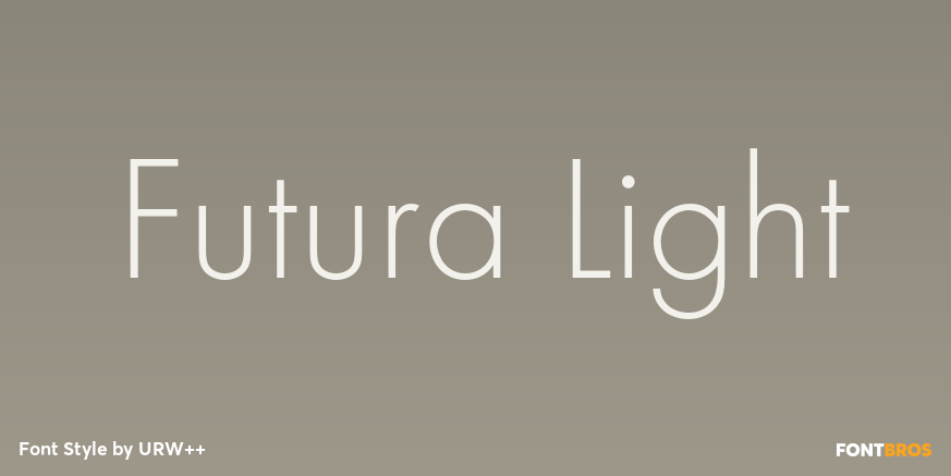 Futura Light Poster