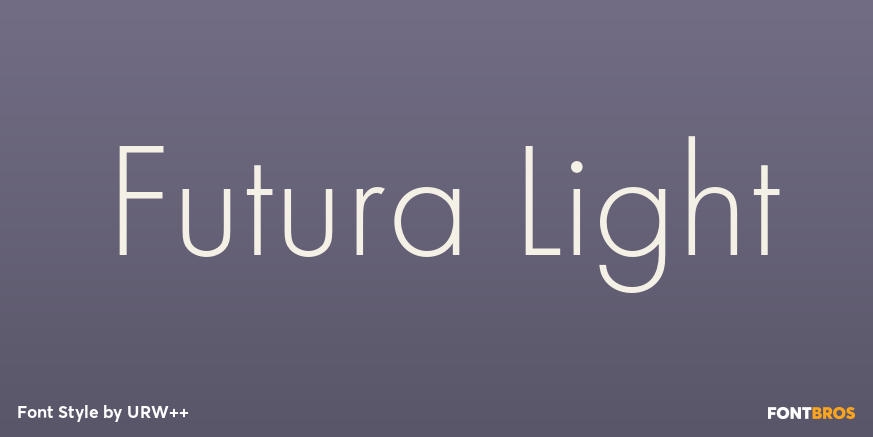 Futura Light Poster