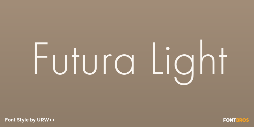 Futura Light Poster