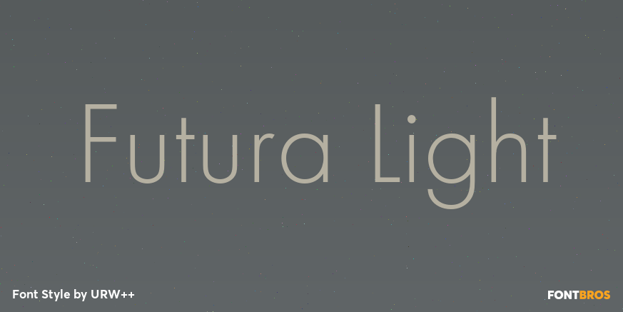 Futura Light Poster