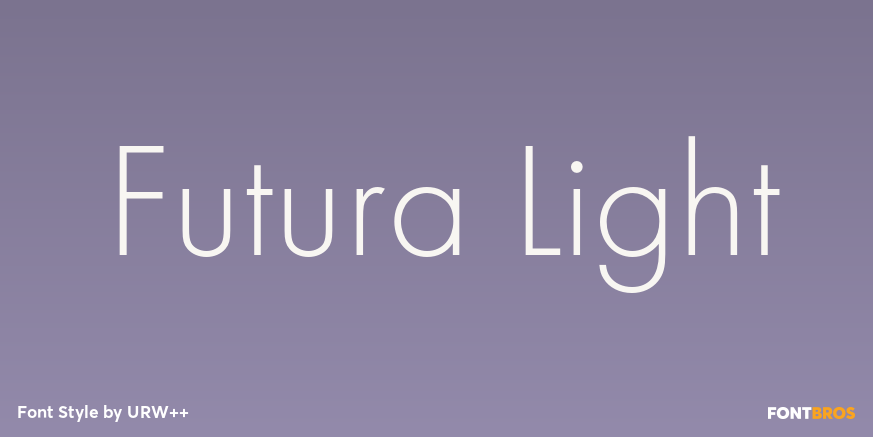 Futura Light Poster