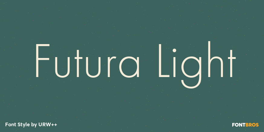 Futura Light Poster