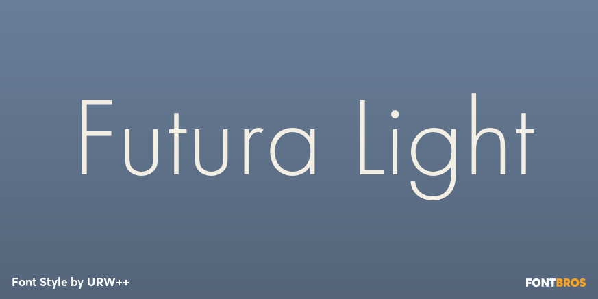 Futura Light Poster