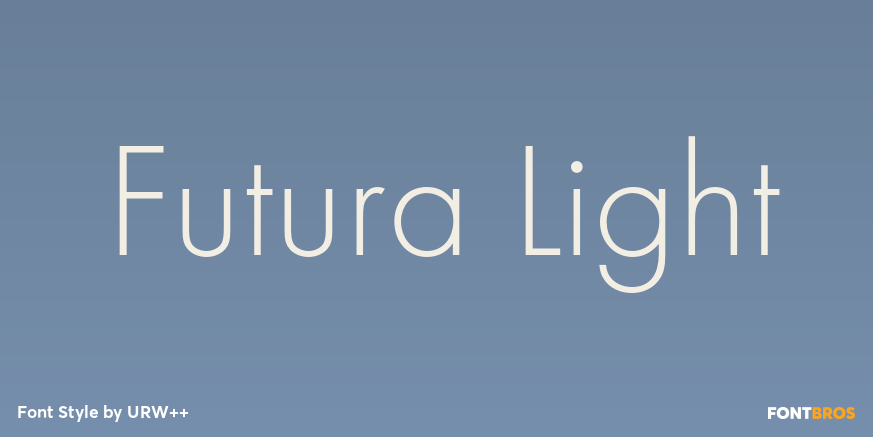 Futura Light Poster