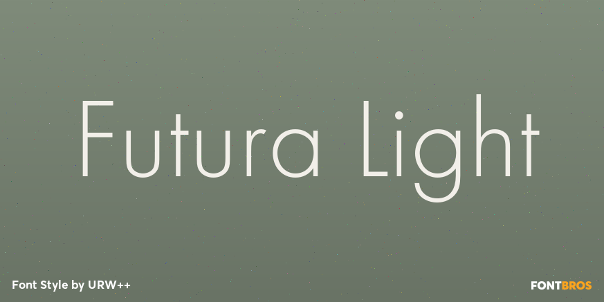 Futura Light Poster