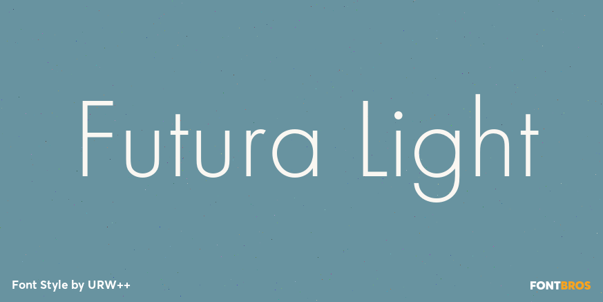 Futura Light Poster