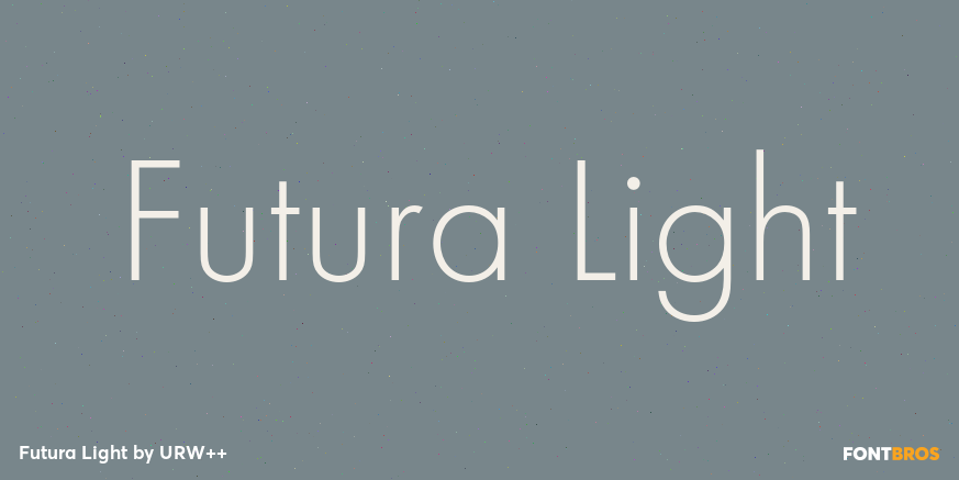 Futura Light Poster