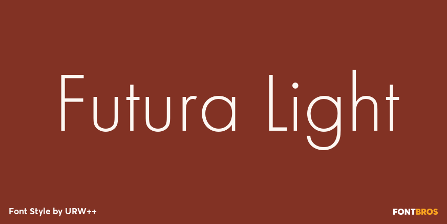 Futura Light Poster