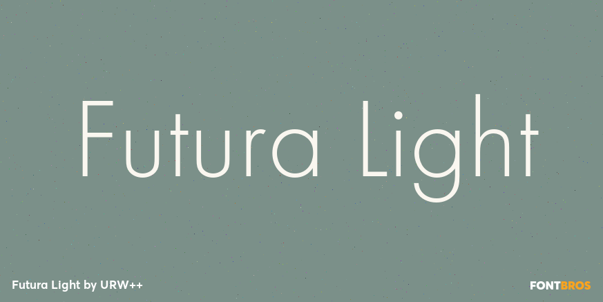 Futura Light Poster