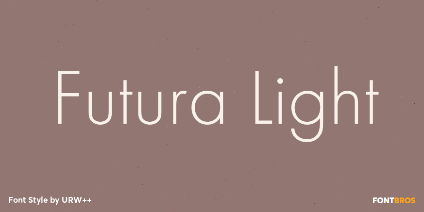 Futura Light Poster