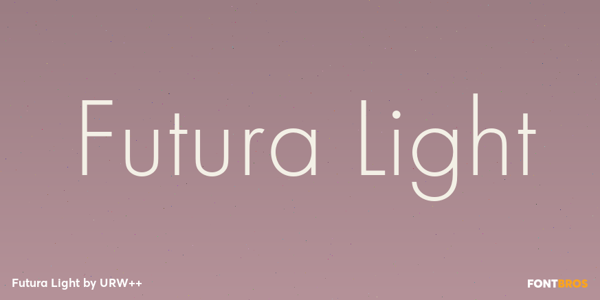 Futura Light Poster