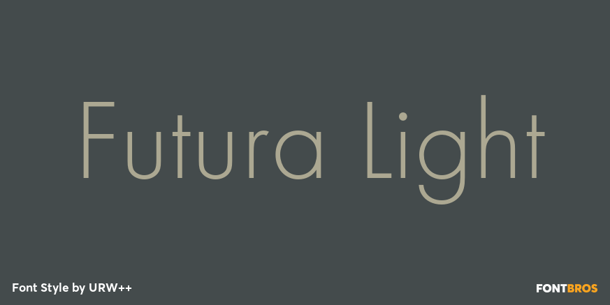 Futura Light Poster