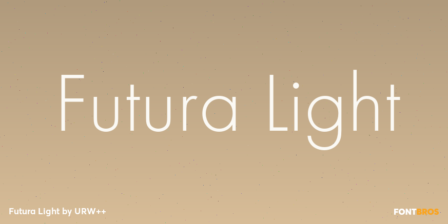 Futura Light Poster